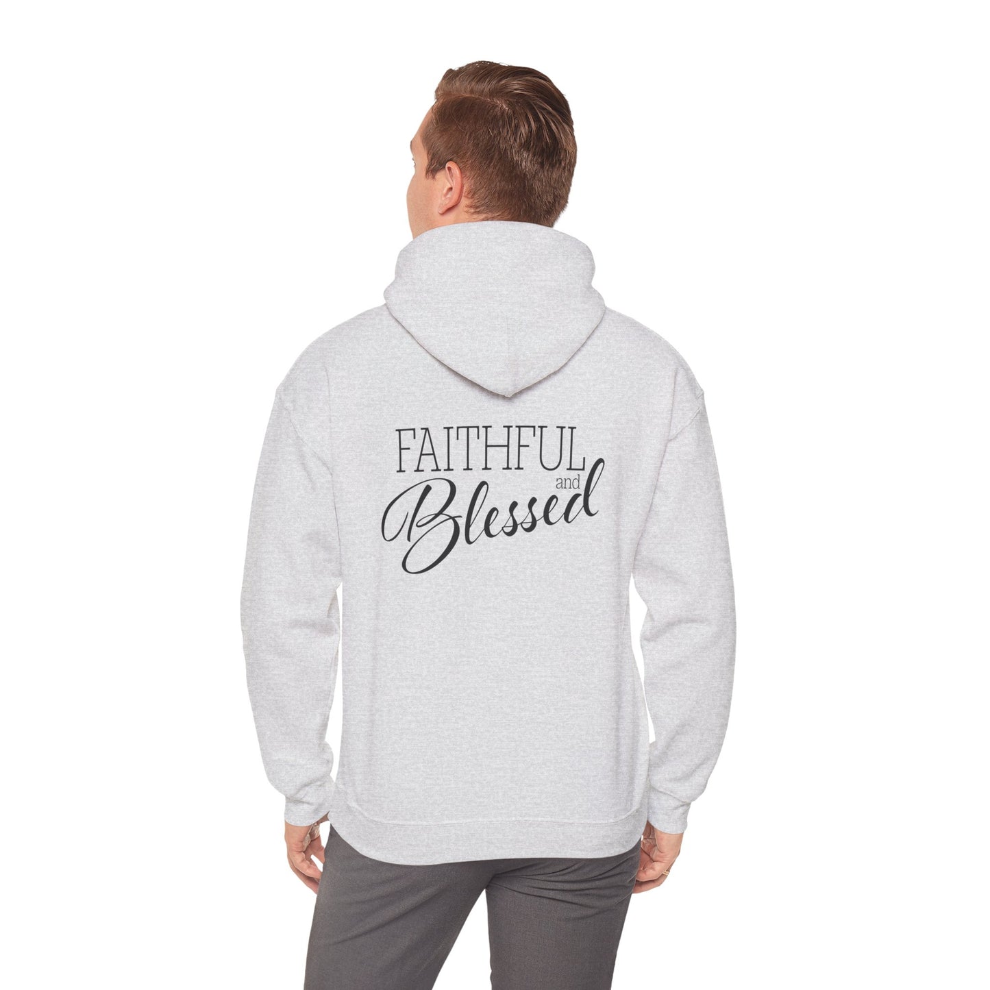 Faithful and Blessed Hoodie - White