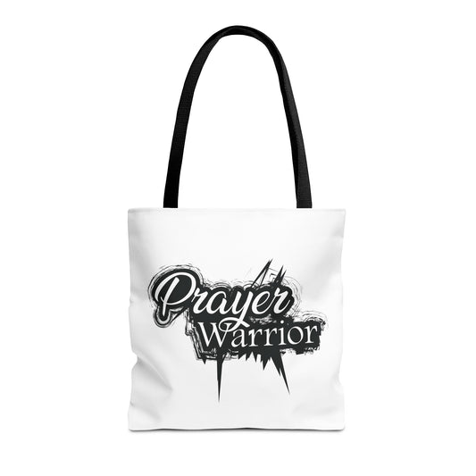 Prayer Warrior Tote Bag - White