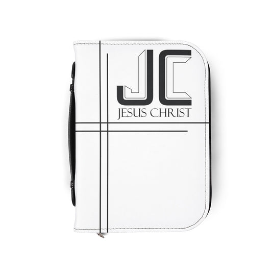 Jesus Christ Bible Cover -White