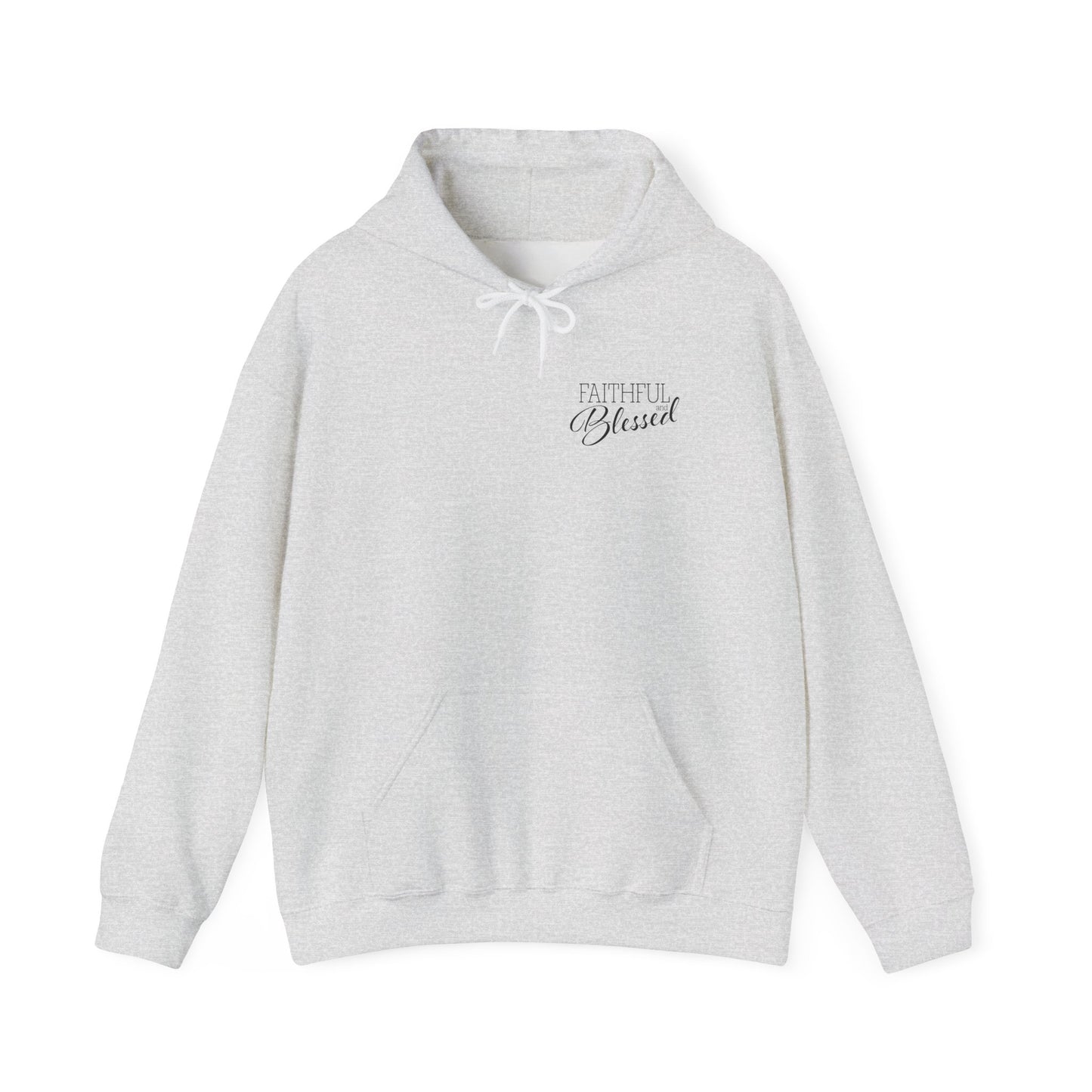 Faithful and Blessed Hoodie - White