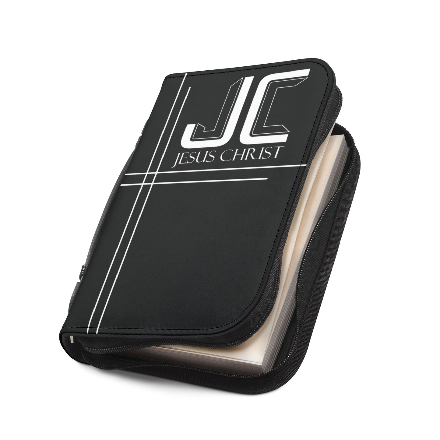 Jesus Christ Bible Cover - Black