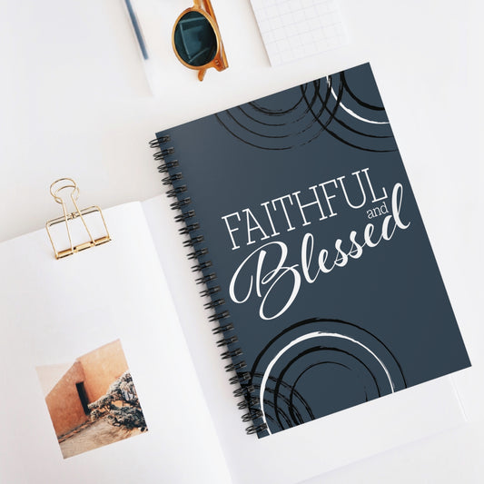 Faithful and Blessed Spiral Notebook