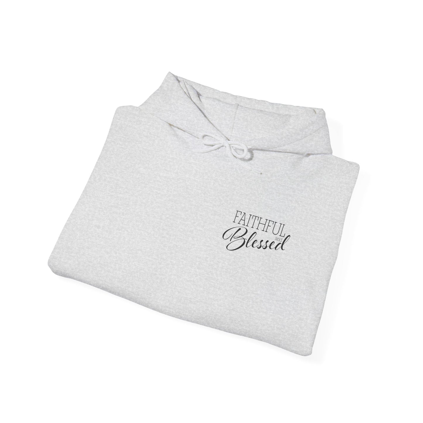 Faithful and Blessed Hoodie - White