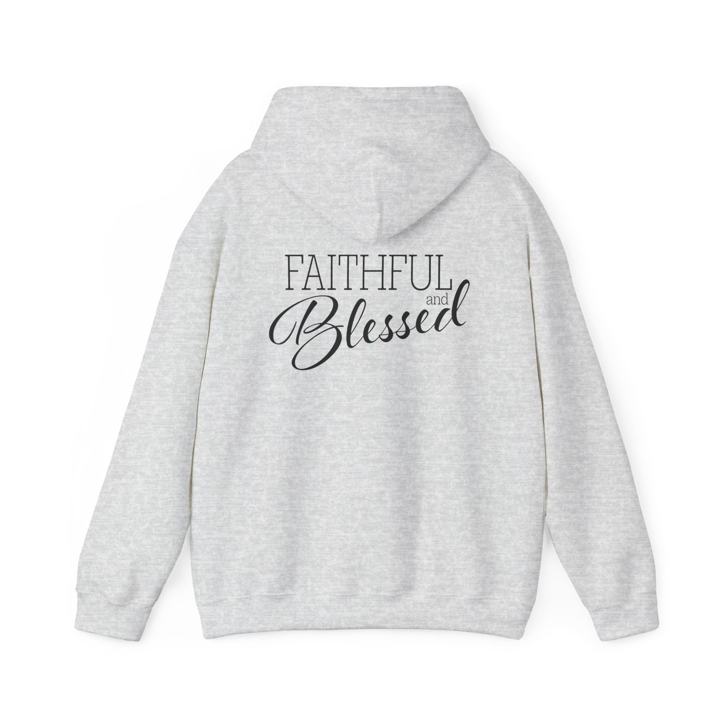 Faithful and Blessed Hoodie - White