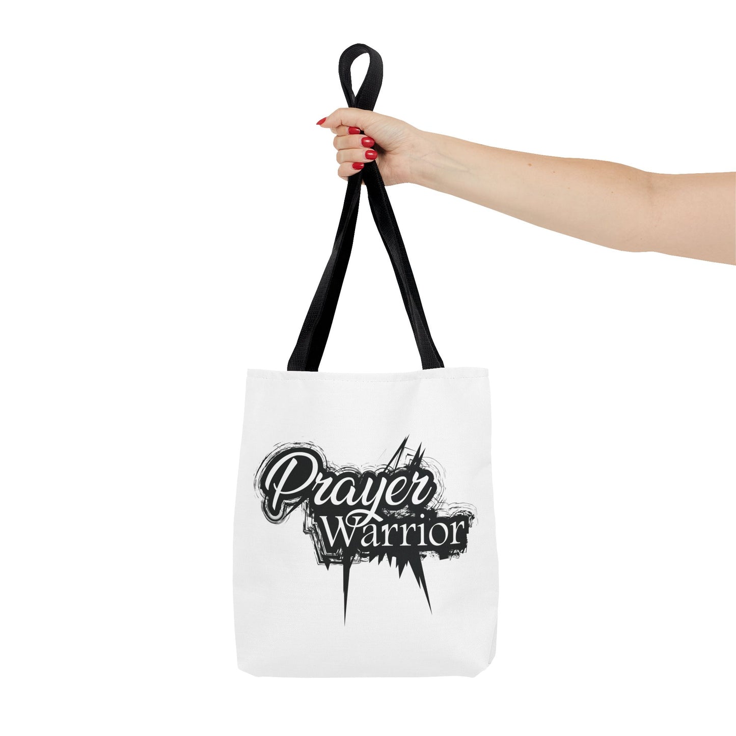 Prayer Warrior Tote Bag - White