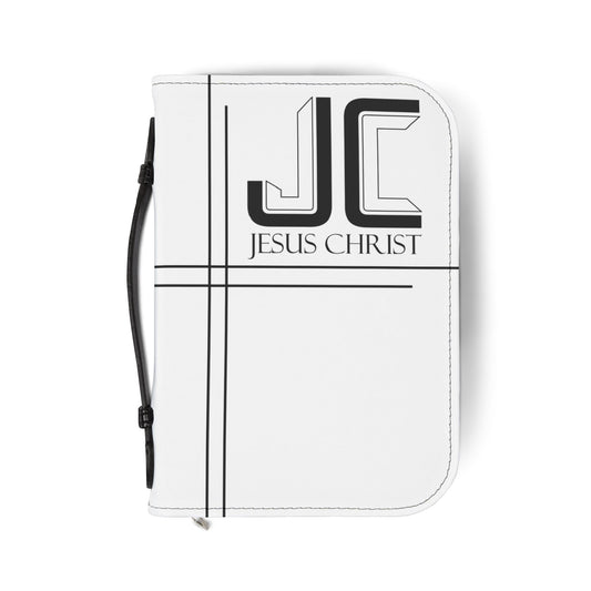 Jesus Christ Bible Cover -White